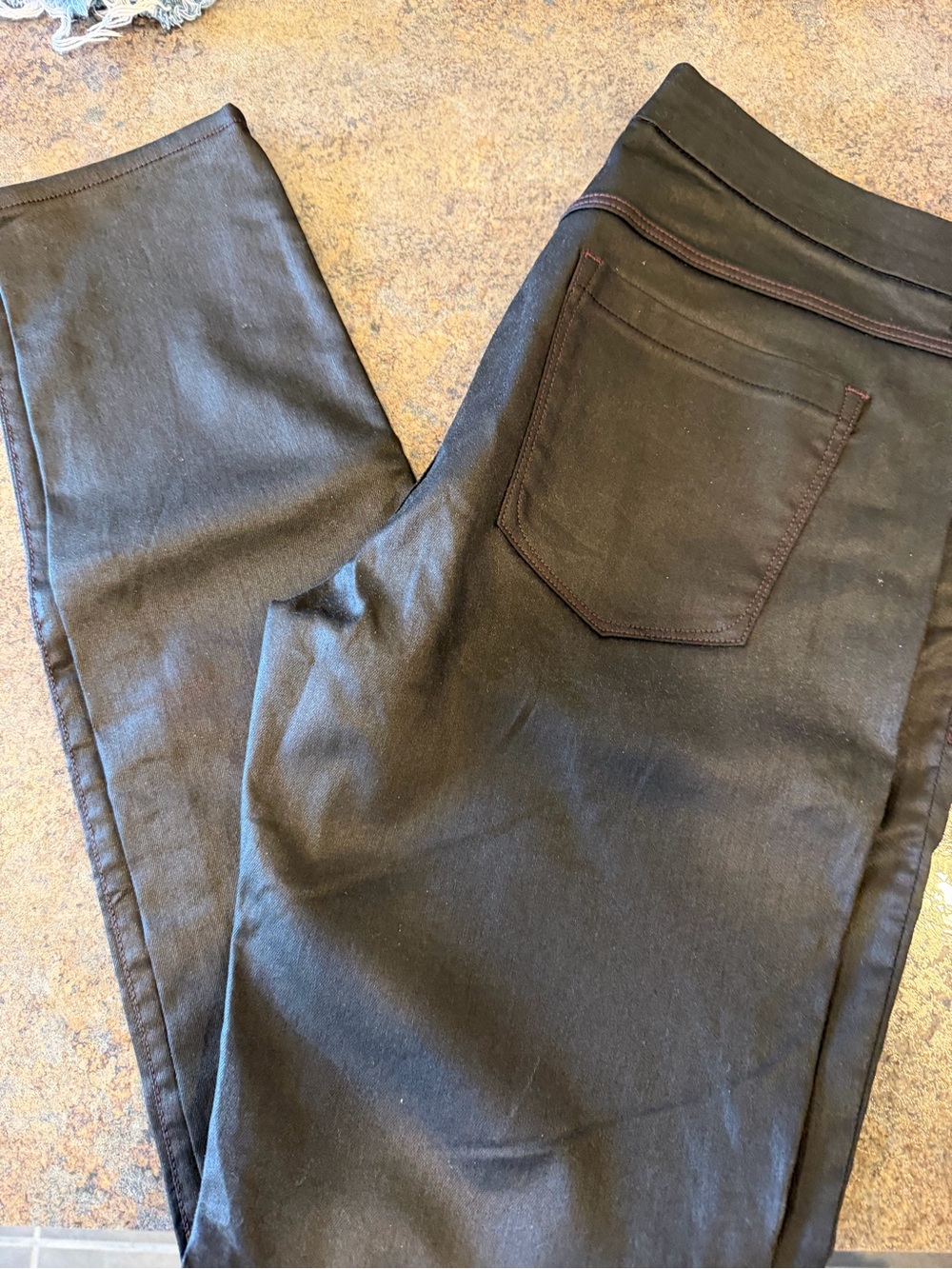 3x1 women’s Black coated jeans sz 30